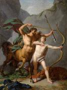 Baron Jean-Baptiste Regnault Achilles educated by Chiron oil